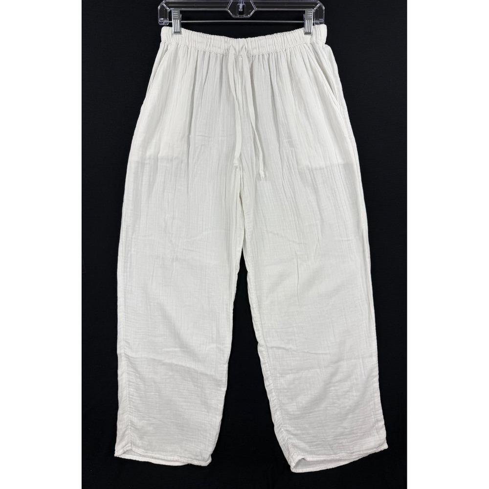 Aritzia Wilfred Free Organic Cotton Wide Leg Boho Minimalist Drawstring Pants